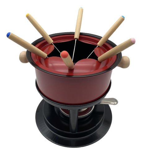 Fondue Maker Pot Fondue Pot Con 6 Palos Multiusos Fondue Pot