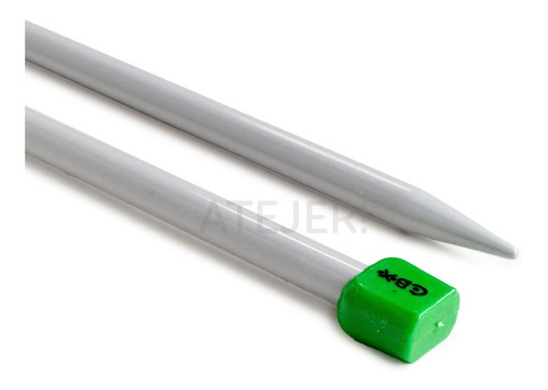 Imagen 10 de 10 de Agujas Tricot De Aluminio Marca Cbx N° 3 X Par