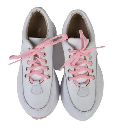 Imagen 2 de 6 de Zapatillas Urbanas De Mujer De Cuero Panter - Ferraro