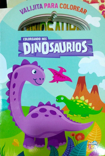Valijita Coloreando Mis Dinosaurios School Fun Nvo *