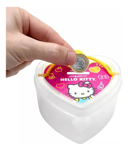 Kit Massa P/modelar Coração Hello Kitty 20 Pç Leo&leo- 1 Kit
