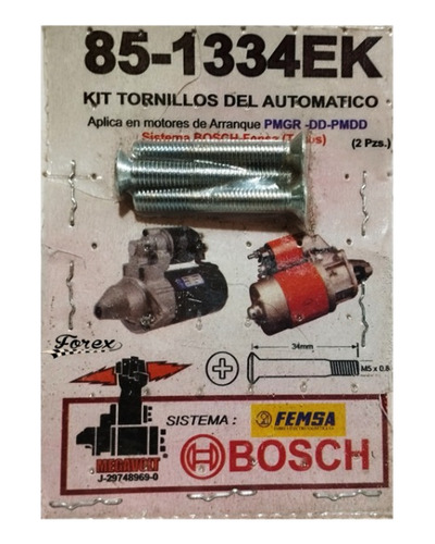 Tornillo Automatico De Arranque Tipo Femsa (chillon)