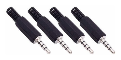 Conector De Cable De Audio 3,5 Mm Trrs (4 Uni)