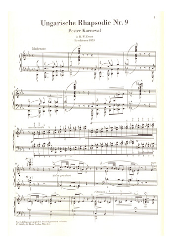 Rapsodia Hungara No. 9 Pester Karneval / Ungarische Rhapsodi