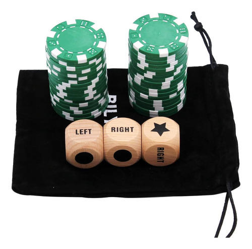Juego De Dados Central Izquierdo Y Derecho Con 3 Dados De De