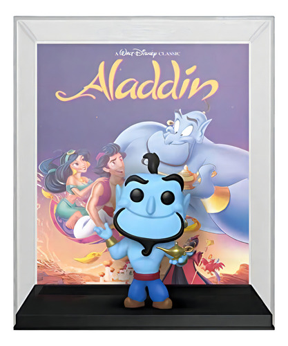 ¡Funko Pop! Portada de VHS: Disney - Aladdin, Genius con lámpara (s)