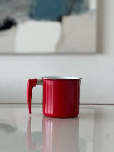 Jarro Hervidor Ceramica Rojo Jarrito Cocina Antidherente Red Rojo