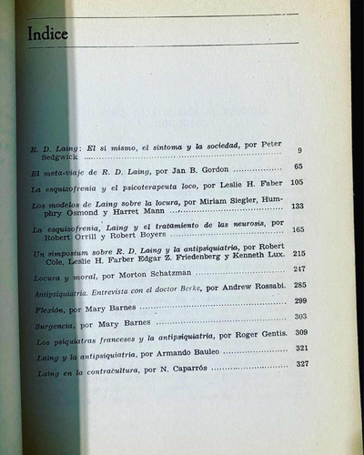 Caparros: Laing Y La Antipsiquiatría (Usado)