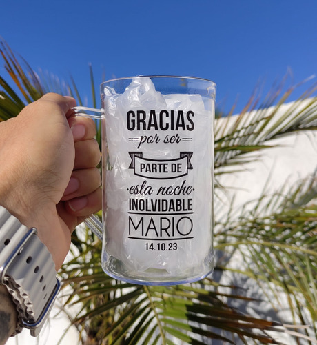 40 Jarros Acrilico 500ml Personalizados