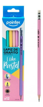 Lapiz De Grafito Pastel Pointer De 12 Und Pack X 2 Cajas