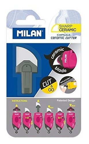 Milan Btm10338 Milana - Cuchillas De Recambio De Cerámica