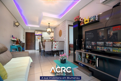 Imagem 1 de 20 de Acrc Imóveis - Amplo Apartamento Semimobiliado Com Ar Condicionado Para Venda No Bairro Badenfurt - Ap03899 - 68658211