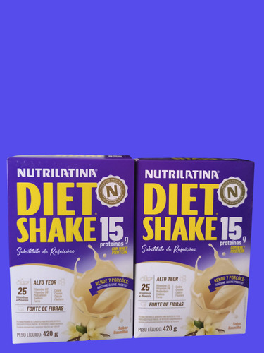 Kit 2 Nutrilatina Diet Shake 15g Pó - Suplemento Proteico
