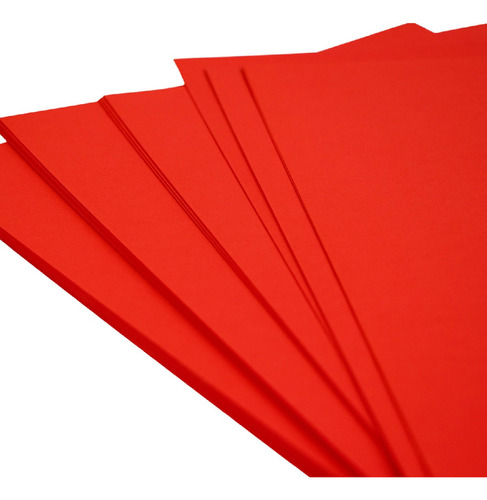Hojas De Papel Bond Colores Intesos 100 Piezas 75g Apsa Color Rojo