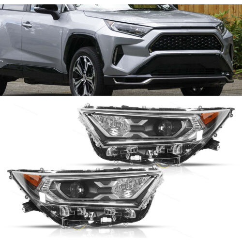 Pair Headlights Led Fit For 2019-2021 Toyota Rav4 Xle Hy Aad