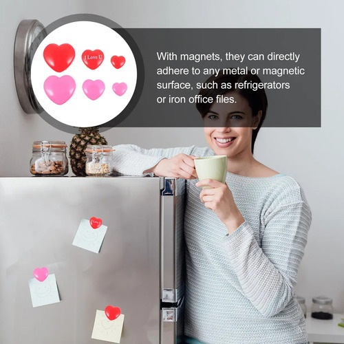 Imanes Para Nevera Con Forma De Corazón Para Pizarra Blanca Multicolor Corazón
