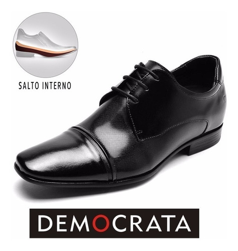 sapato masculino com salto interno democrata