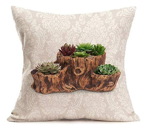 Fundas De Almohada Royalours Throw Pillow Covers Planta Sucu