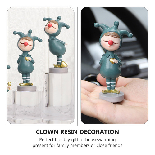 Adorno De Resina Para Manualidades Con Forma De Payaso, Deco