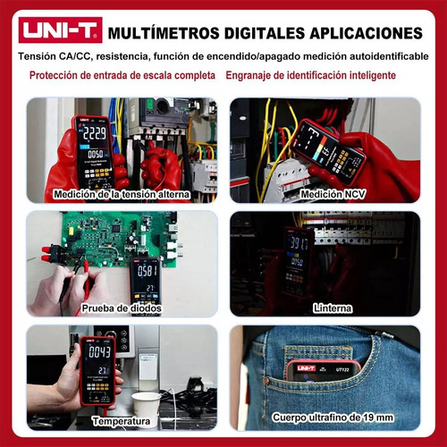 Multímetro Digital Profesional Recargable Ncv 600v Uni-t