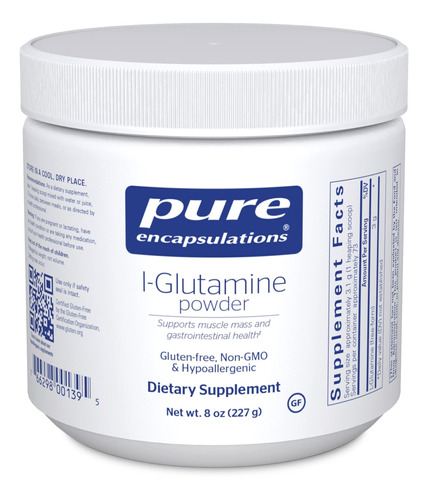 Pure Encapsulations - Polvo De L-glutamina - Suplemento Hip.
