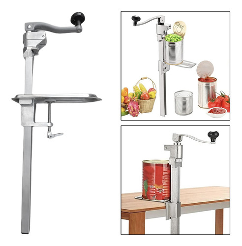 Abridor De Latas Comercial Manual Montado Em Mesa 48cmx60cm