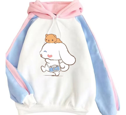 Sudadera Holgada Con Estampado Digital Cinnamoroll Smile Wal