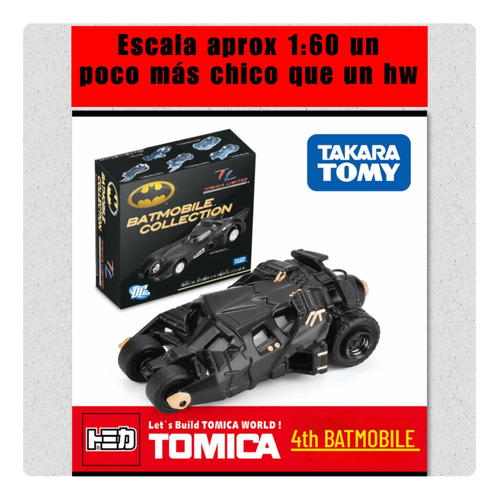 Takara Tomy Tumbler Tómica Limited Batmobile Collection 1:60
