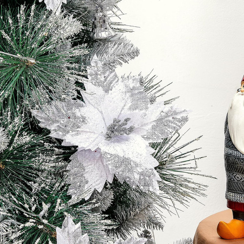 Greenhouzz - 10 Piezas De Flores De Pascua Grandes De Navida