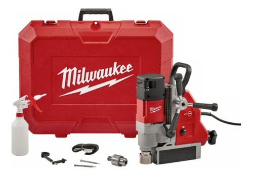 Taladro De Base Magnetica 1200w 41mm Milwaukee 4274-59a Color Rojo