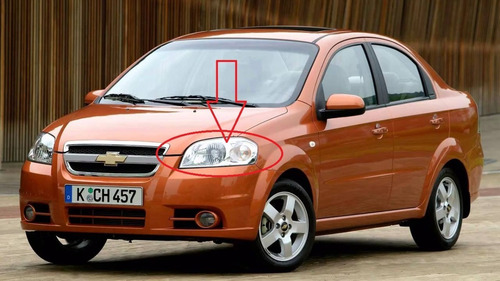 Faro Delantero Izquierdo Chevrolet Aveo Ls Lt Original Gm