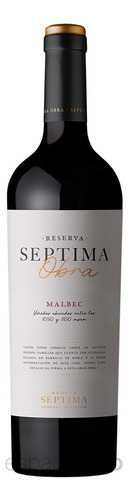 Vino Séptima Obra Malbec De Séptima