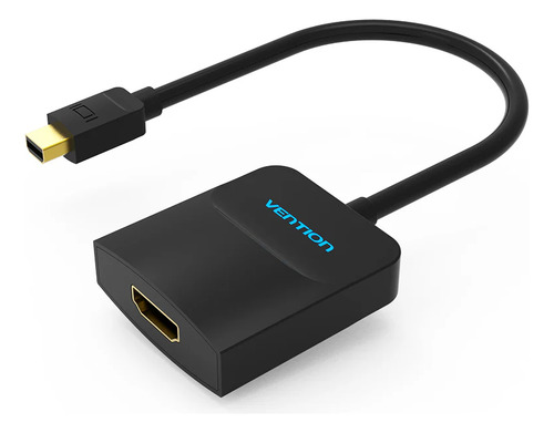 Adaptador Mini Display Port A Hdmi Hembra Vention - Conversor Pc Mini Dp A Monitor Hdmi - 1080p 60hz Full Hd - Cable 0.15 Metros - Para Pc / Monitor / Pantalla / Tv / Computadora / Proyector - Hbcbb