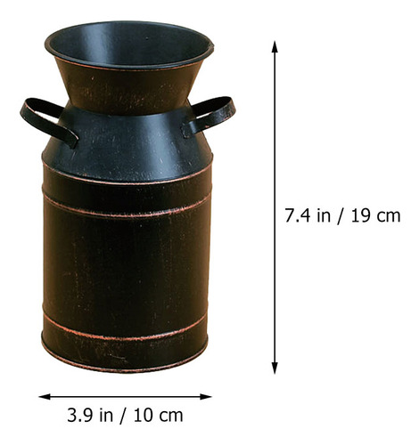 Cubo De Hierro Con Forma De Flor Y Hojalata,