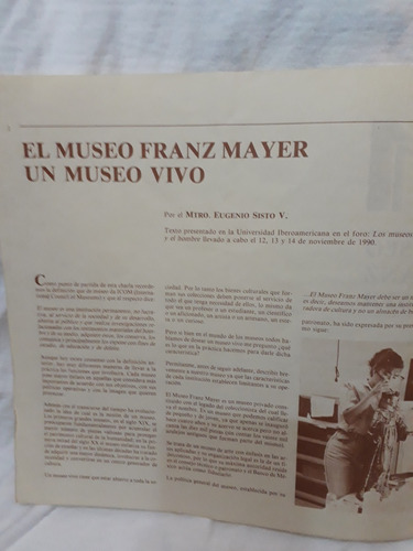 Museo Franz Mayer Museo Vivo Eugenio Sisto Boletín Museo