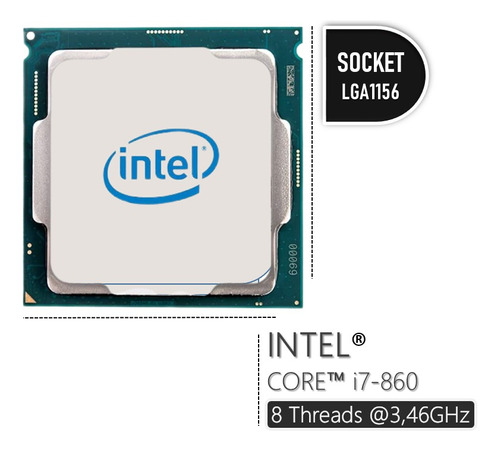 Intel® Core I7-860, Socket 1156, 8m Cache, Up To 3.46 Ghz 