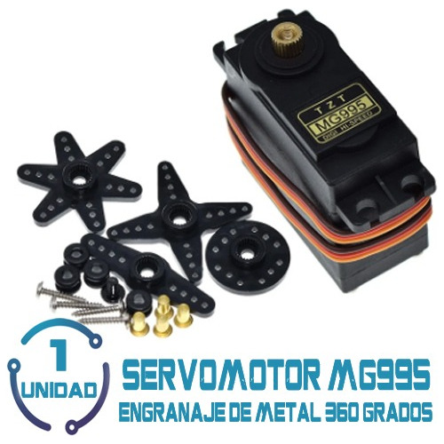 Servomotor Servo Digital Mg995 Engranaje De Metal 360 Grados