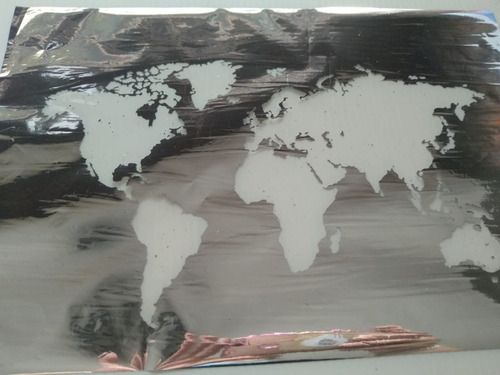 Papel Foil Estampado Impreso A4 Transferencia Mod 2003 Plata