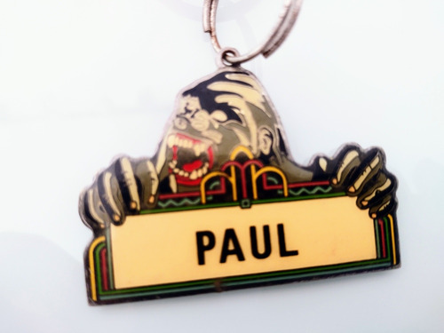 Chaveiro Antigo King Kong Com O Nome Paul Universal Studios (Usado)
