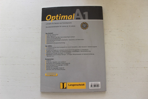 Optimal A1 - Arbeitsbuch - Langenscheidt - Libro De Aleman (Usado)