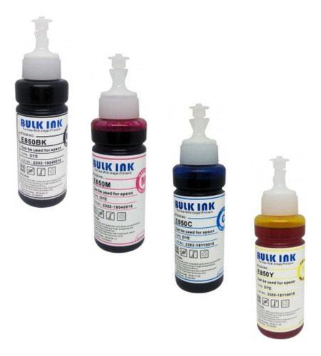 Combo Tinta Para Epson L200 L210 L220 L365 L375 L455 L555