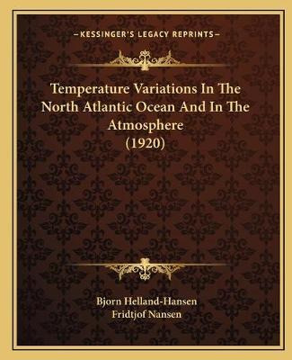 Libro Temperature Variations In The North Atlantic Ocean ...