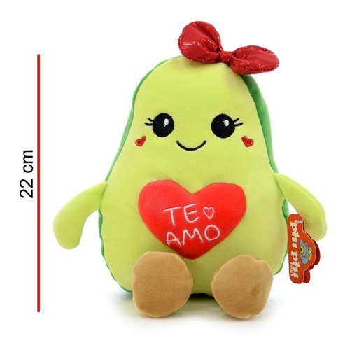 Imagen 2 de 4 de Peluche Palta Con Corazon 22cm Original Phi Phi Toys