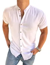Comprar Camisa Cuello Mao | Neru | Chino Para Hombre | Algodon Lino