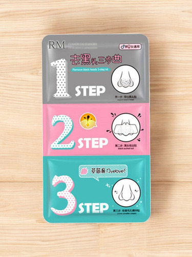 Set 4 Mascarilla 3 Pasos Elimina Punto Negros Tiras Nasales Tipo De Piel Mixta