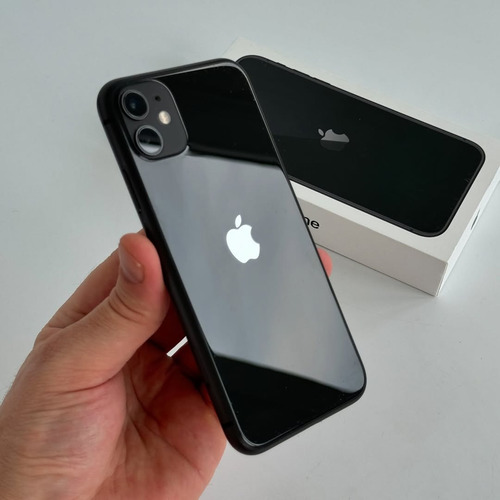 Apple Iphone 11 128 Gb - Negro 100% Batería + Airpods 4 Negro (Reacondicionado)