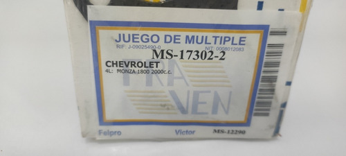 Empacadura Múltiple Chevrolet 4l Monza 1800 - 2.0 C.c.