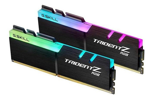 Memoria Ram 32gb G.skill Tridentz Rgb Series (2 X 16gb) Ddr4 3200mhz Dimm Cas 16 F4-3200c16d-32gtzr