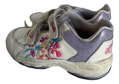 Zapatillas Barbie Niña Con Brillos Talle 32 Originales (Usado)