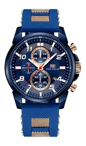 Reloj Hombre Mini Focus Deportivo Azul